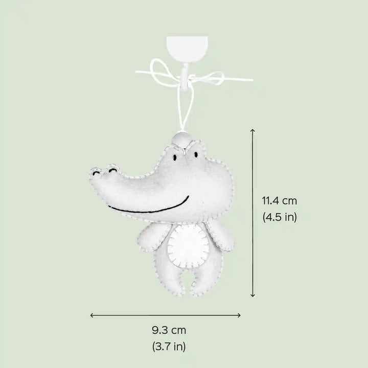 Handmade Crocodile Felt Hanging For Kids