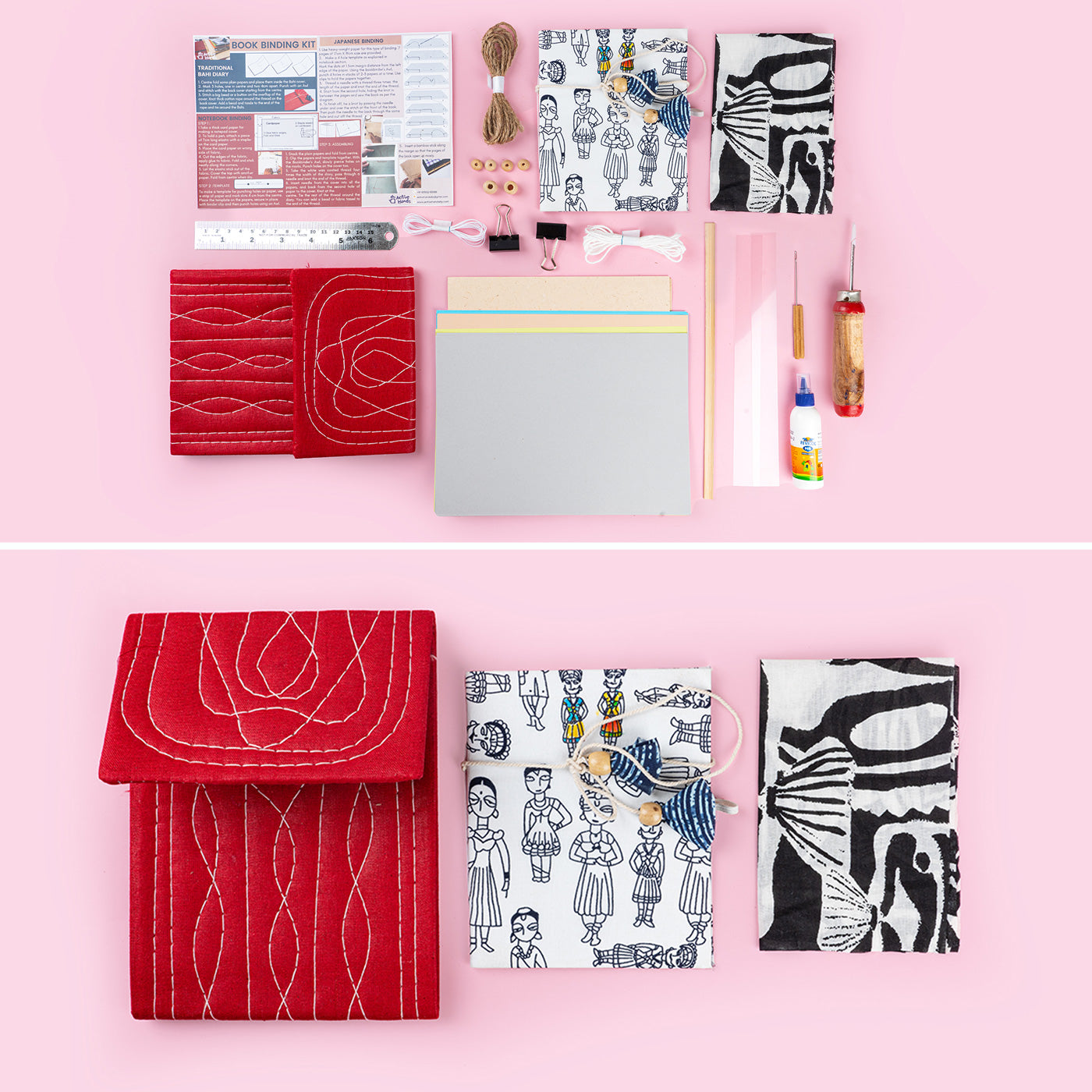 Buy Therapuetic Book Binding DIY Kit Online On Zwende