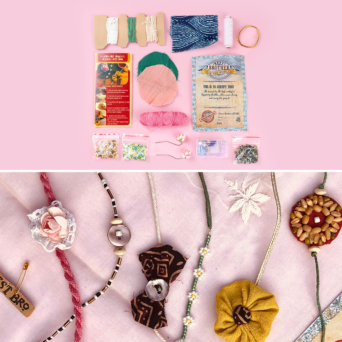 Rakhi Friendship Band Making DIY Kit - Main Image