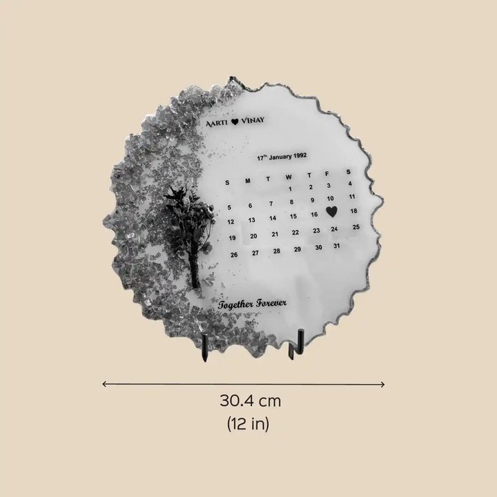 Personalized Handmade Anniversary Theme Resin Decorative Plaque