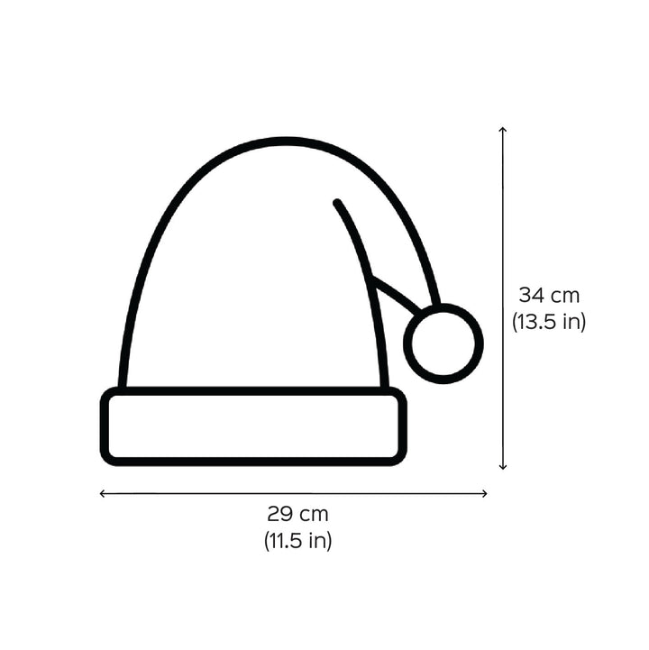 Handmade Green & Red Stripes Furry Velvet Santa Hat | Xmas Gifting Ideas