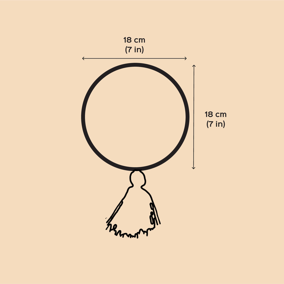 Handmade String Art Om & Swastik Design MDF Wood Decorative Plaque