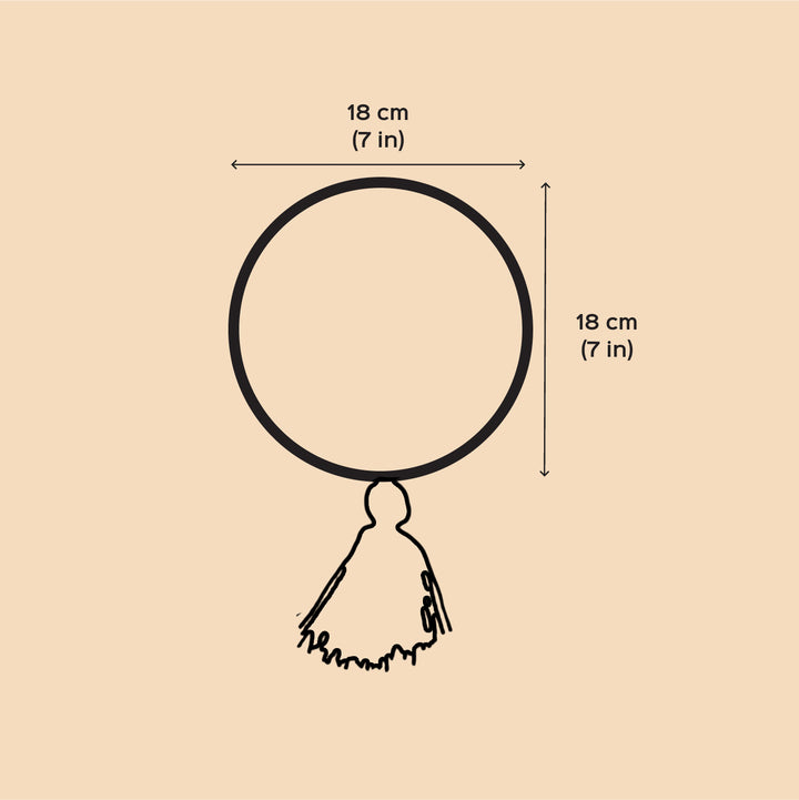 Handmade String Art Om & Swastik Design MDF Wood Decorative Plaque