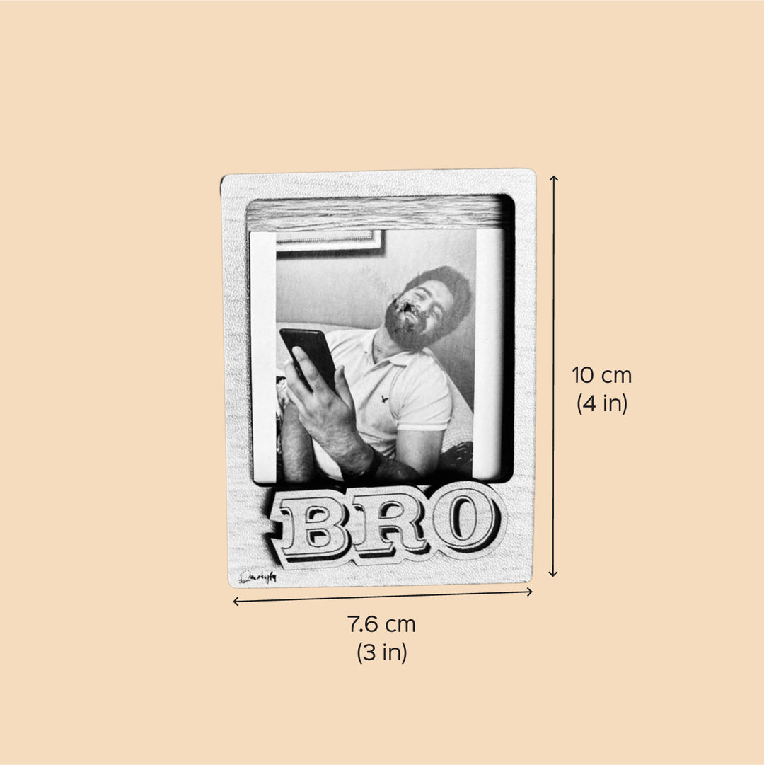 Photo Personalized Sibling Theme Wooden Fridge Magnet | Set of 2