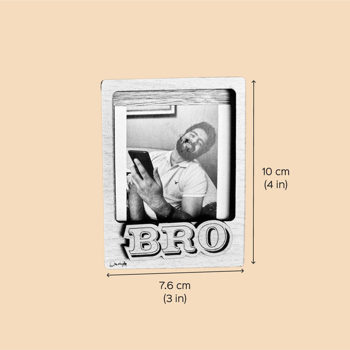 Photo Personalized Sibling Theme Wooden Fridge Magnet | Set of 2