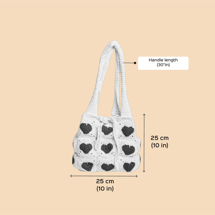 Handmade Crochet The Minty Fresh Cotton Handbag