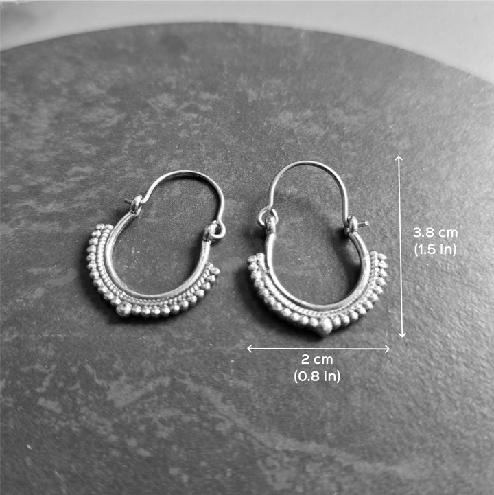 Handmade Timeless Hoops Brass Earrings | Set Of 4