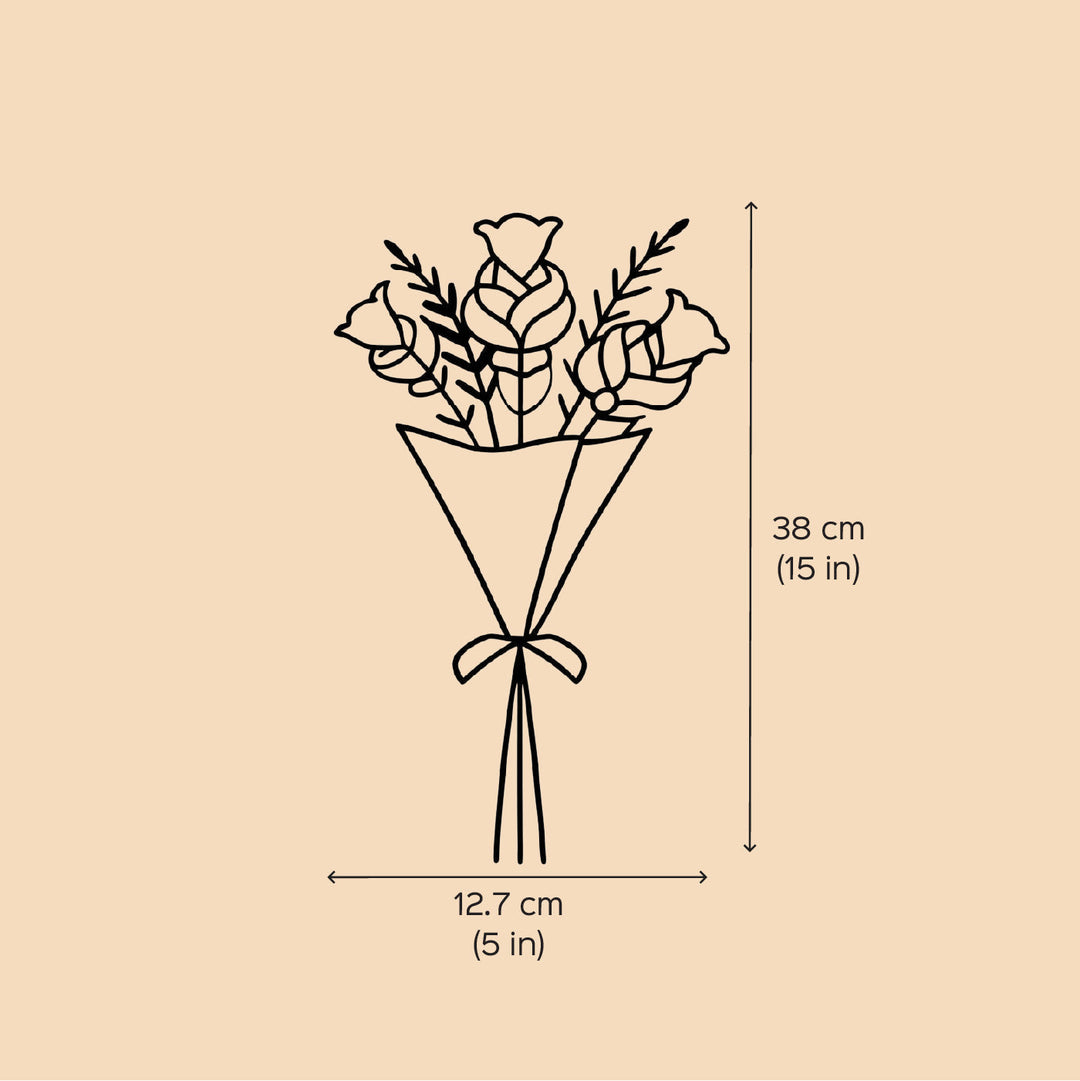 Handmade Crochet Mother'S Day Theme Cotton Flower Bouquet