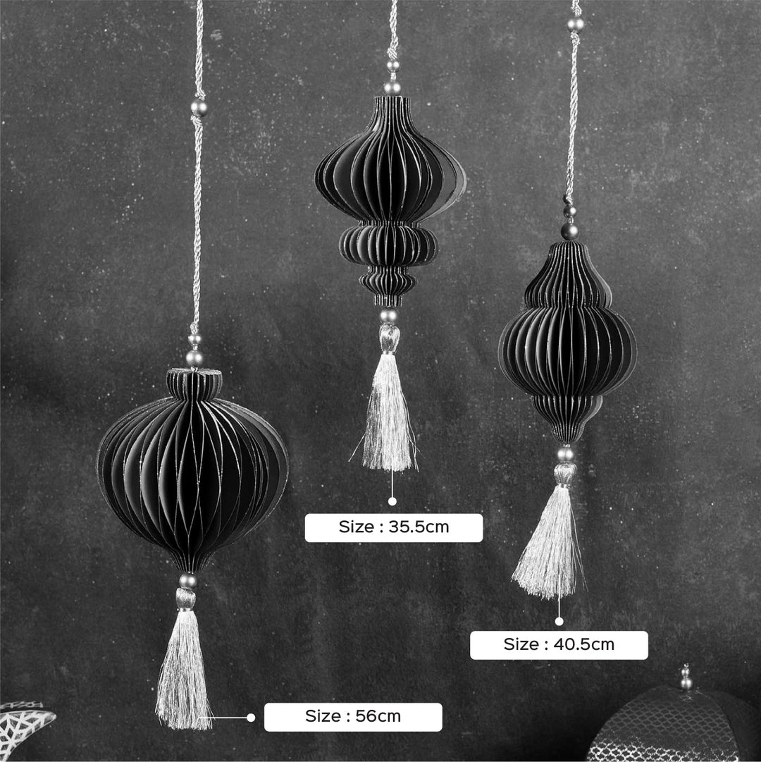 Handmade Eid Ornament Paper Hanging | Set Of 3