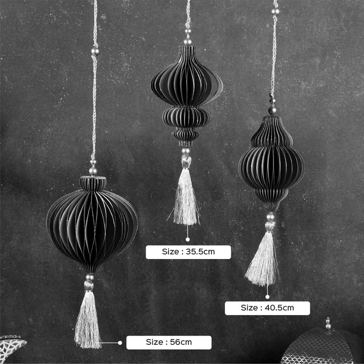 Handmade Eid Ornament Paper Hanging | Set Of 3