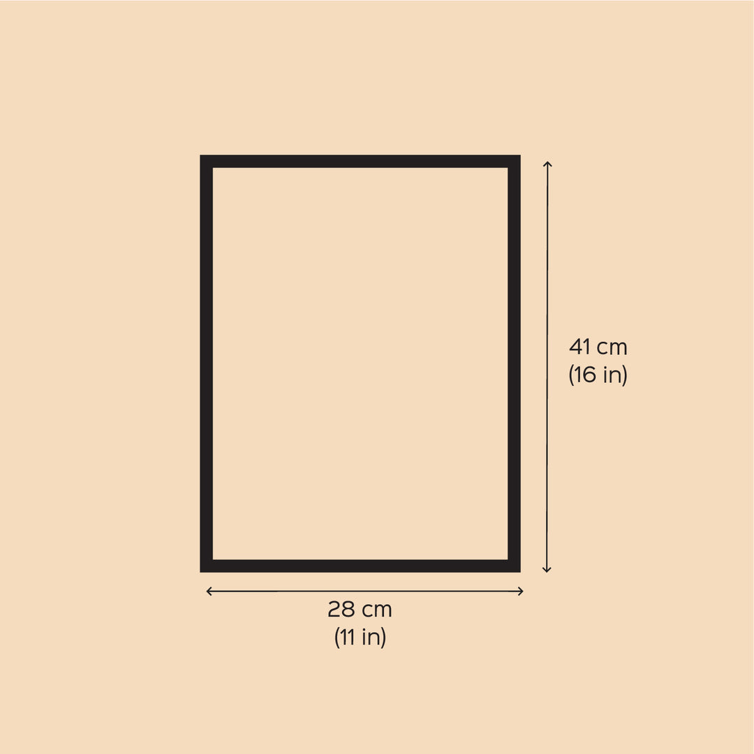 11 x 16 Inch | Mother’s Embrace Monkey & Baby | Original Hand Painted Tribal Gond Art Painting | Acrylic Paints On Paper