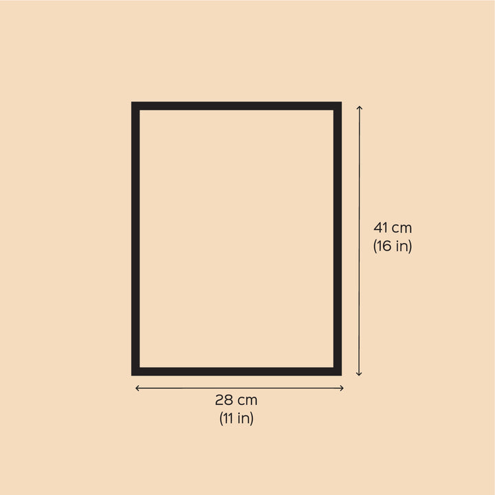 11 x 16 Inch | Mother’s Embrace Monkey & Baby | Original Hand Painted Tribal Gond Art Painting | Acrylic Paints On Paper