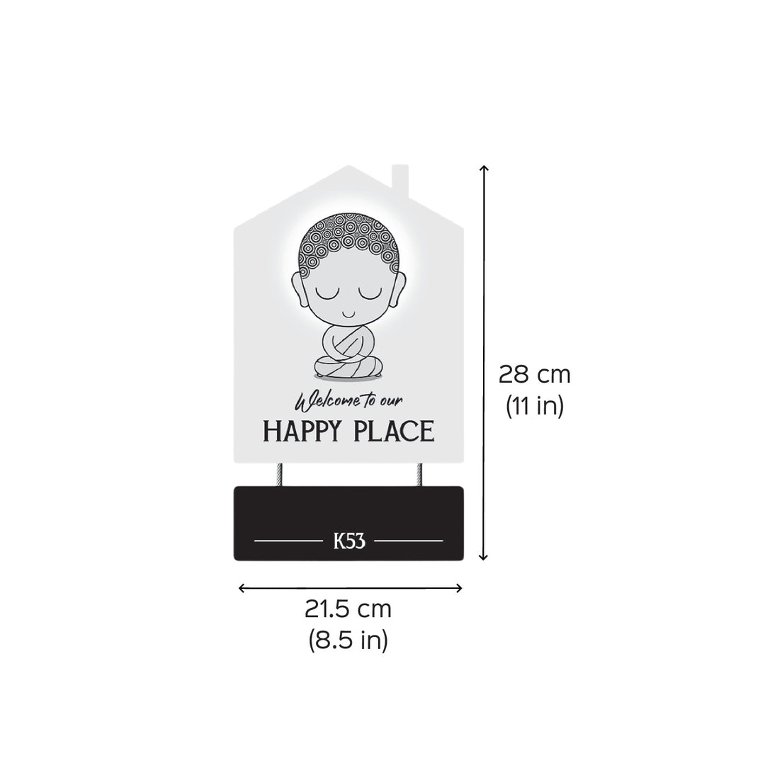 Personalized Bodhi MDF Wood Name Plate