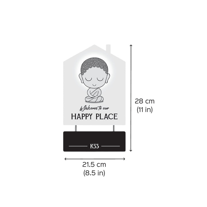 Personalized Bodhi MDF Wood Name Plate