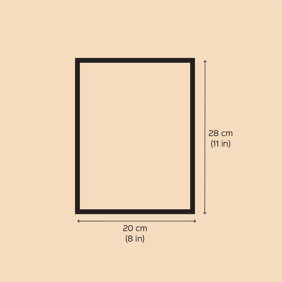 8 x 11 Inch | Blue Mashroom | Original Hand Painted Tribal Gond Art Painting | Acrylic Paints On Paper