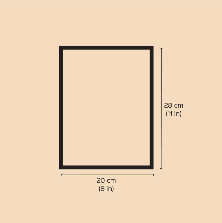 8 x 11 Inch | Blue Mashroom | Original Hand Painted Tribal Gond Art Painting | Acrylic Paints On Paper