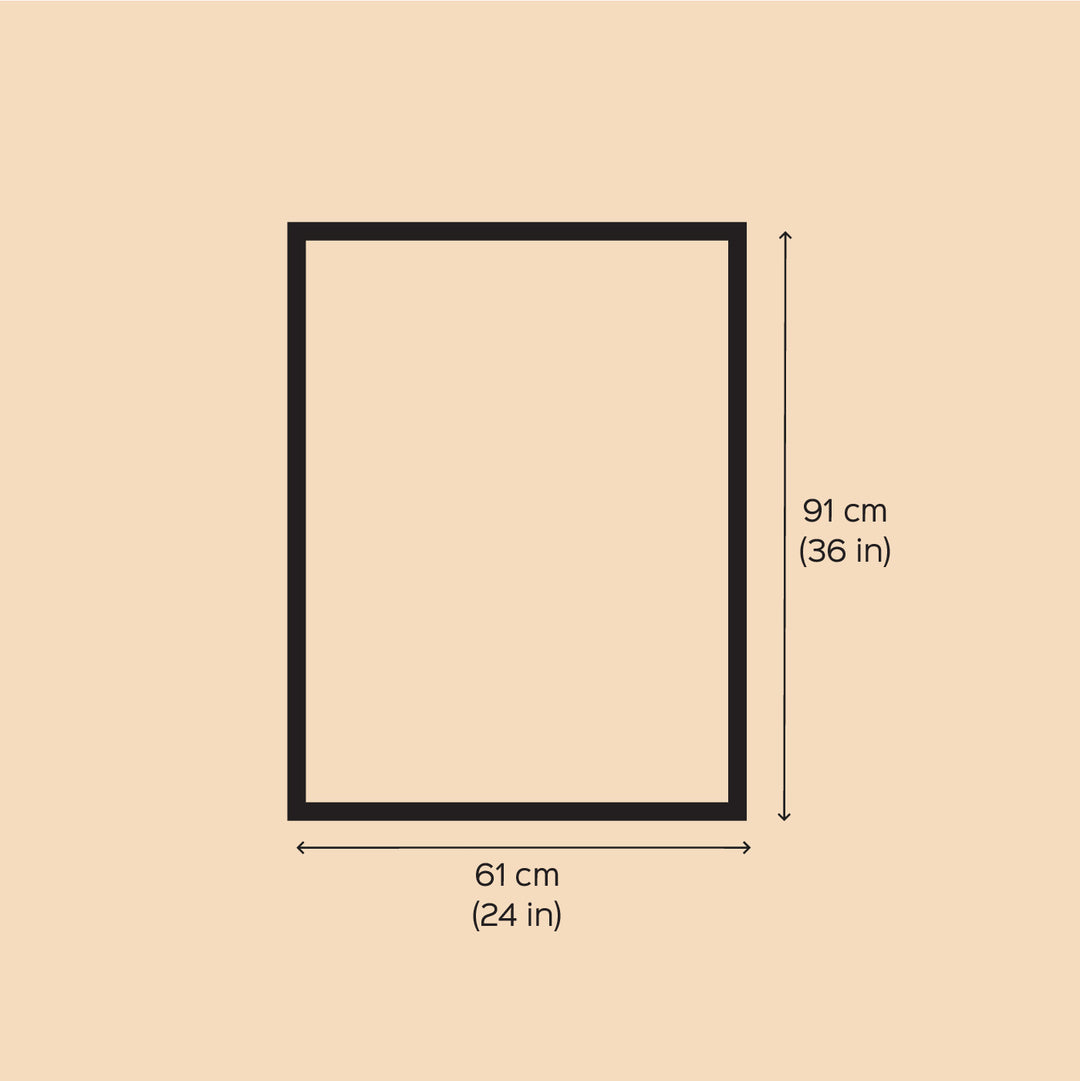 36 x 24 Inch | Sea Spirit Jellyfish | Original Hand Painted Tribal Gond Art Painting | Acrylic Paints On Canvas