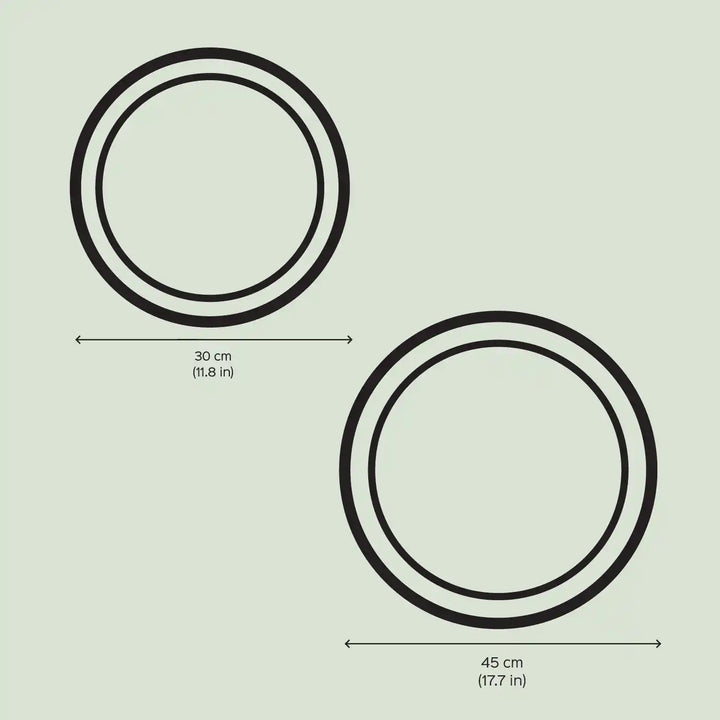 Personalized Handmade White Circular Resin Name Plate