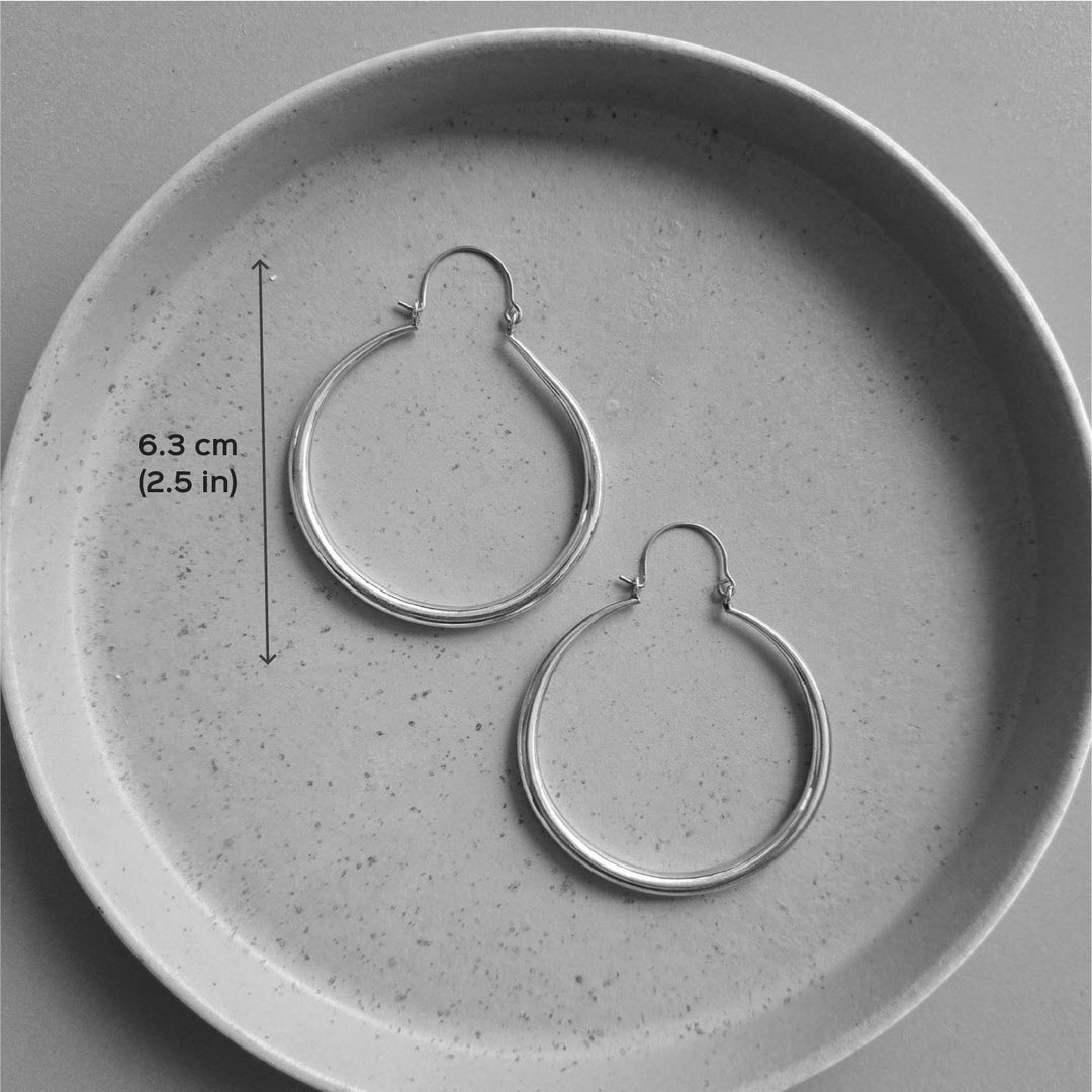 Handmade Aadhira Hoops Brass Earrings