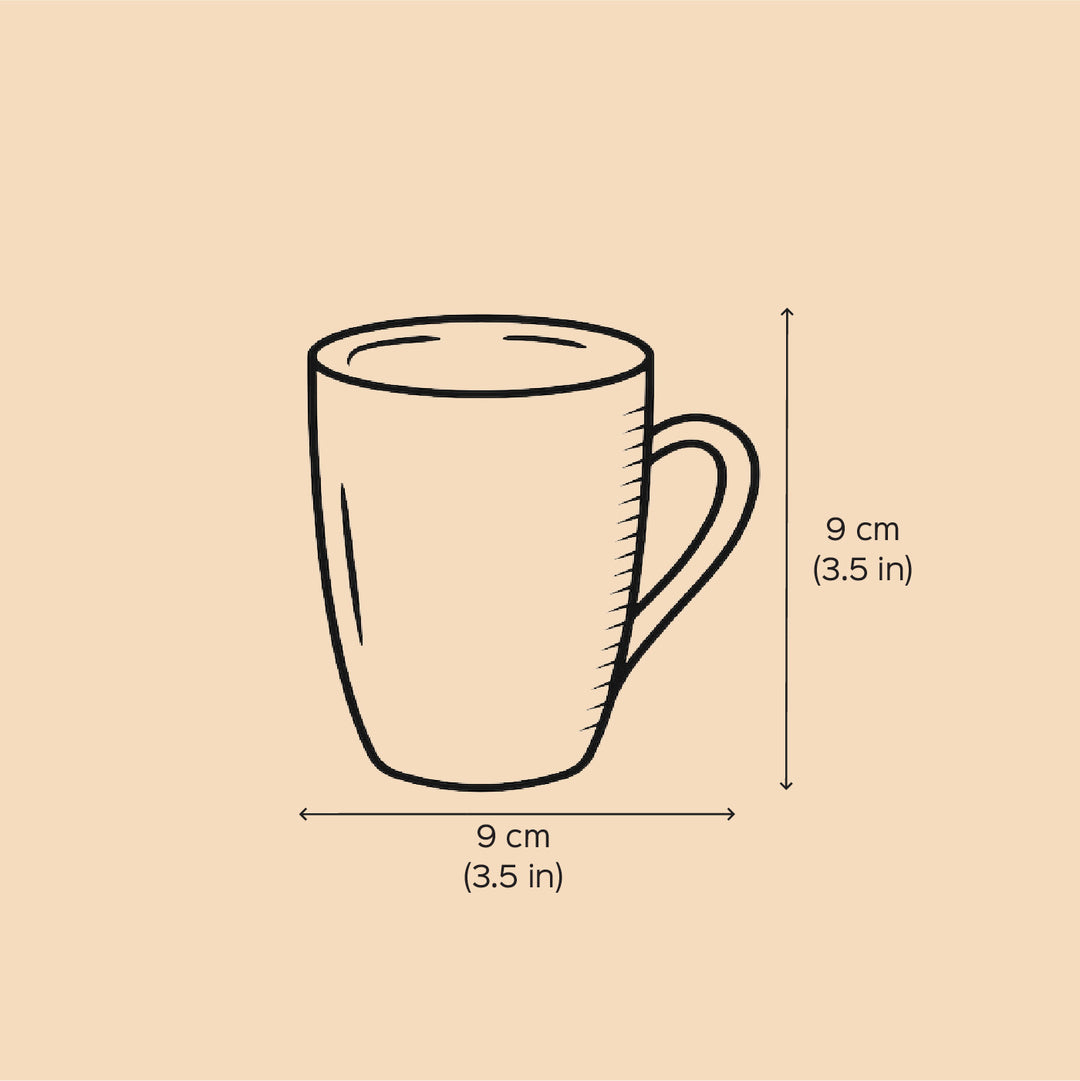 Handmade Mom & Kid Caricature White Ceramic Mug