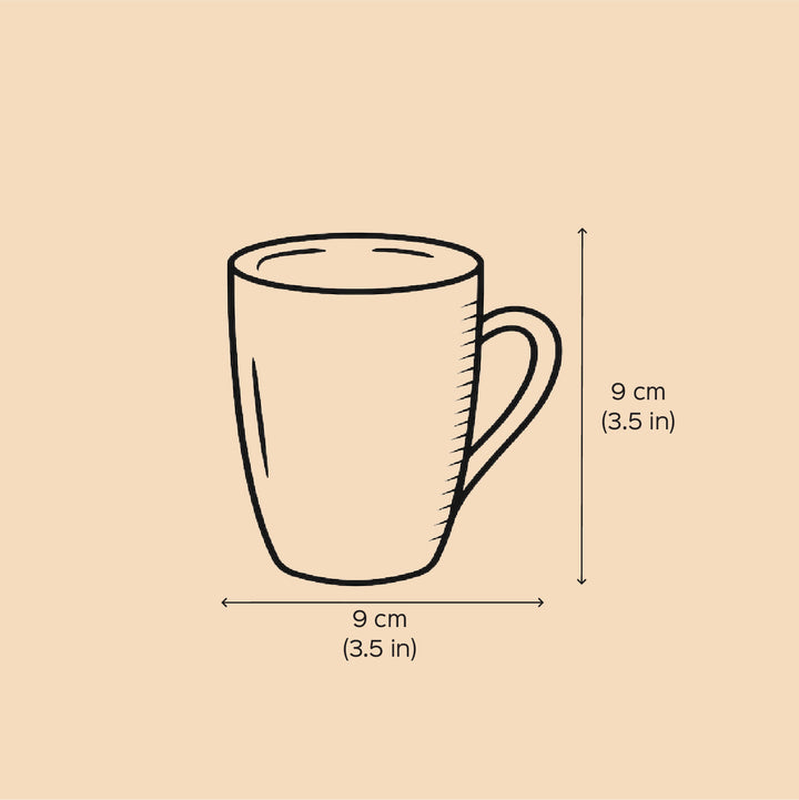 Handmade Mom & Kid Caricature White Ceramic Mug