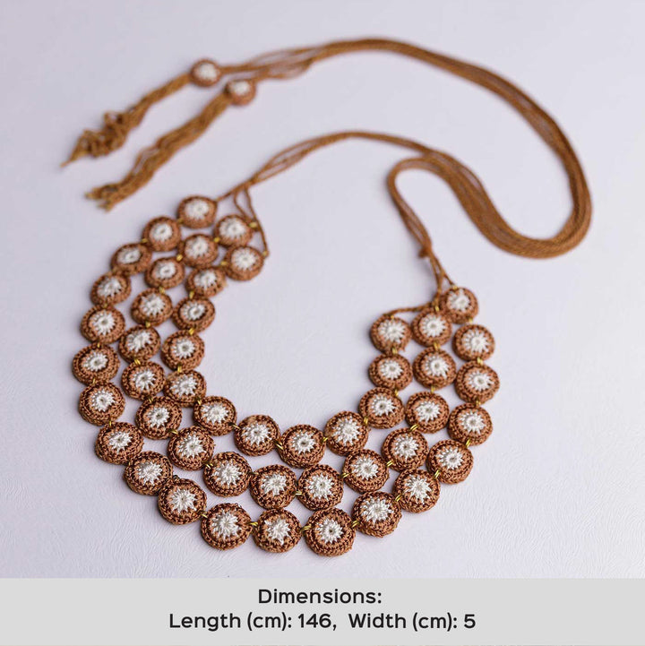 Handmade Crochet Earth Mausam Necklace