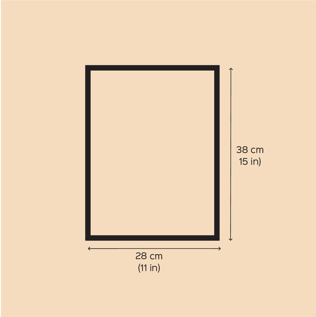 11 x 15 Inch | Colorful Elephant & Birds in Harmony | Original Hand painted Tribal Gond Art Painting | Acrylic Paints On Paper