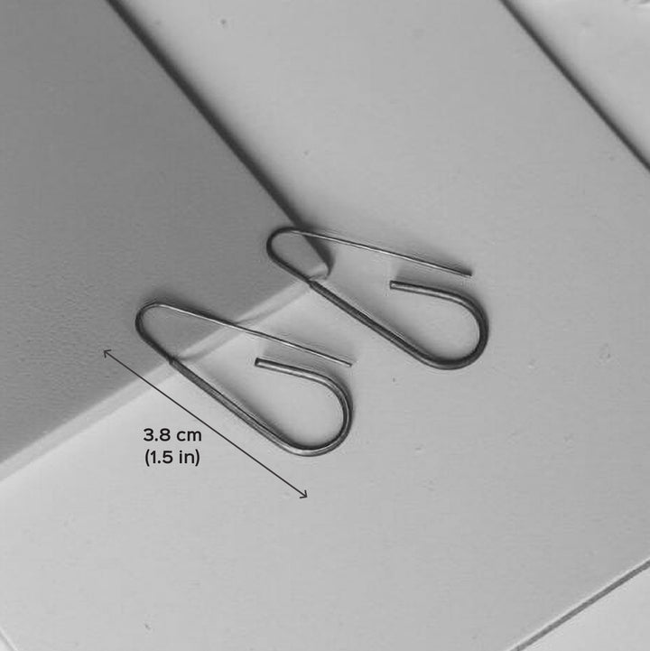 Handmade Oval Hooks Brass Earrings