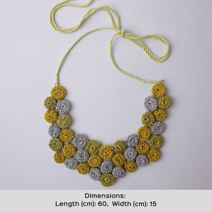 Handmade Crochet Gold Zuri Necklace