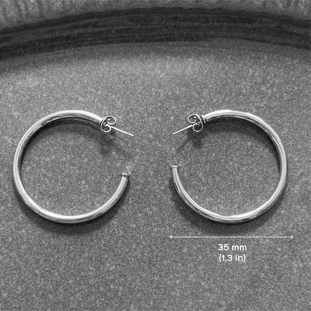 Handmade Circular Design Brass Earrings