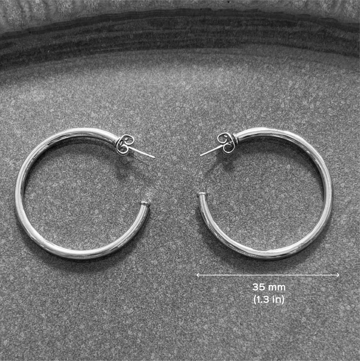 Handmade Circular Design Brass Earrings