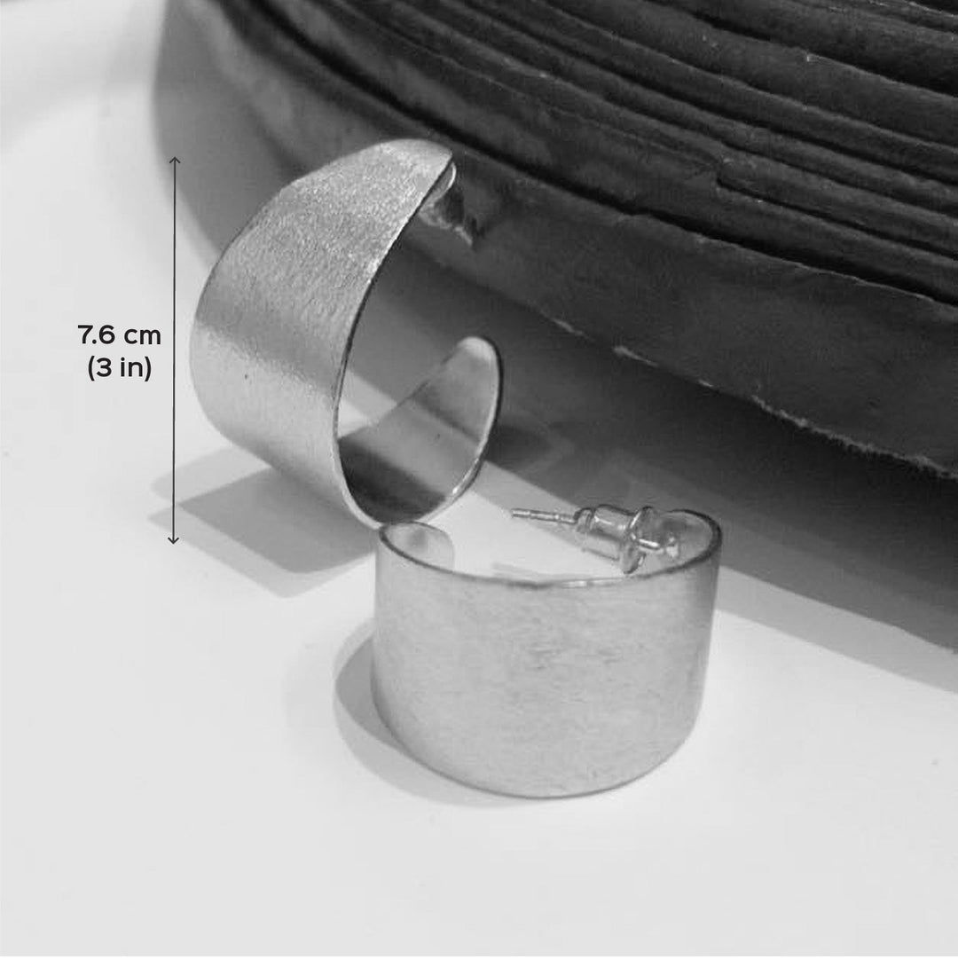 Handmade Eclipta Brass Studs Design Earrings