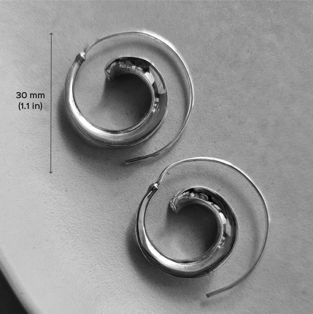 Handmade Paloma Hooks Brass Earrings