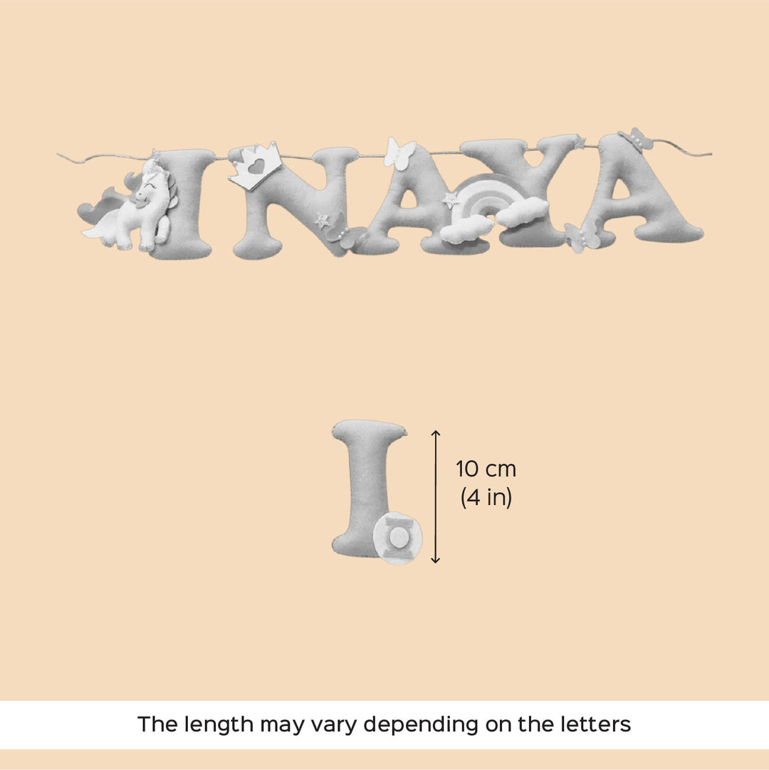 Personalized Handmade Unicorn & Rainbow Theme Felt Kids Bunting