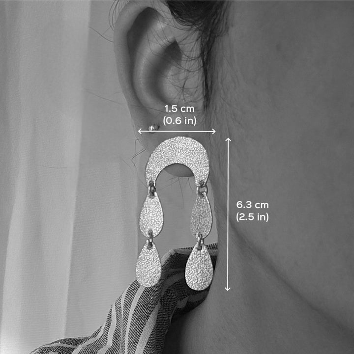 Handmade Drops Design Brass Earrings