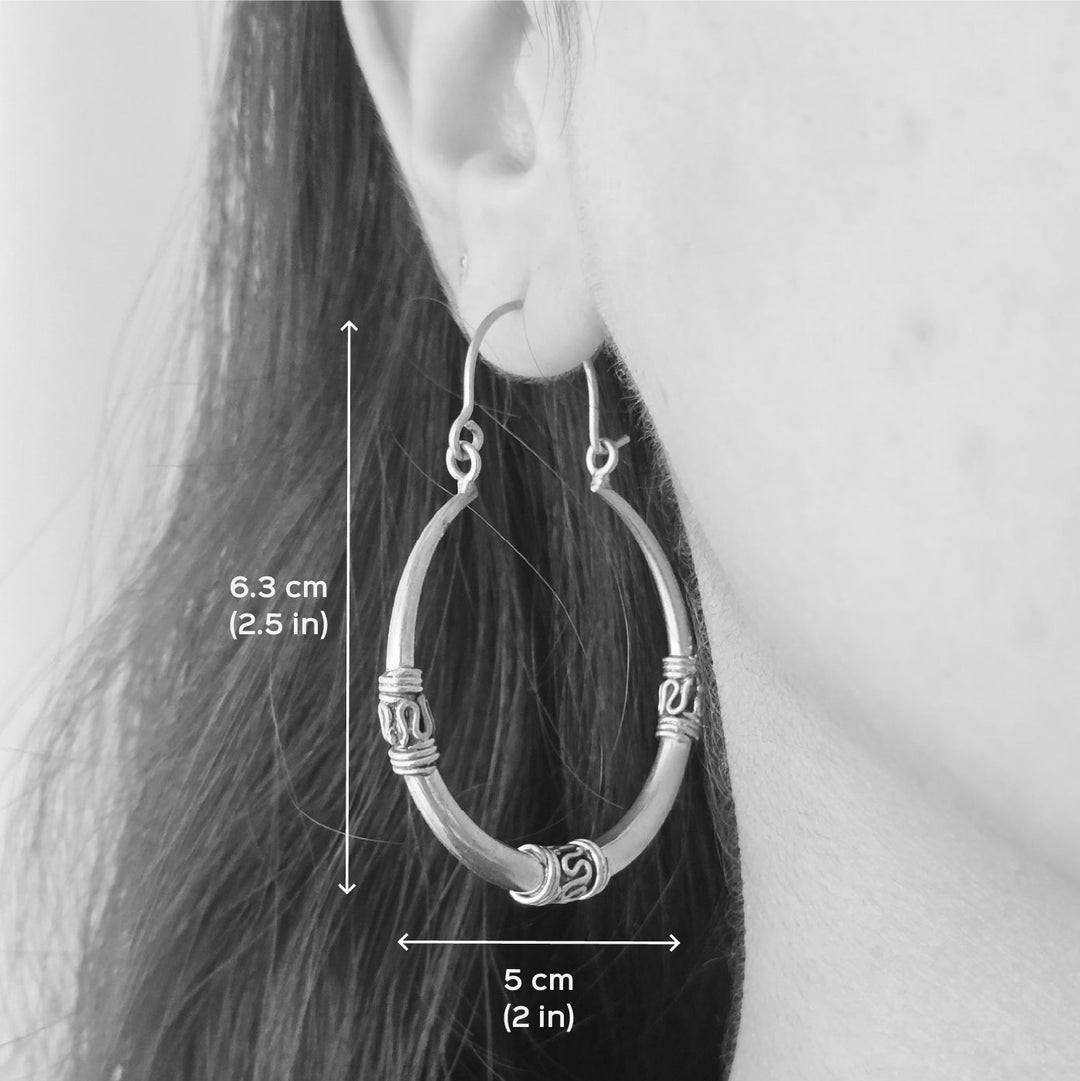 Handmade Navya Hoops Brass Earrings