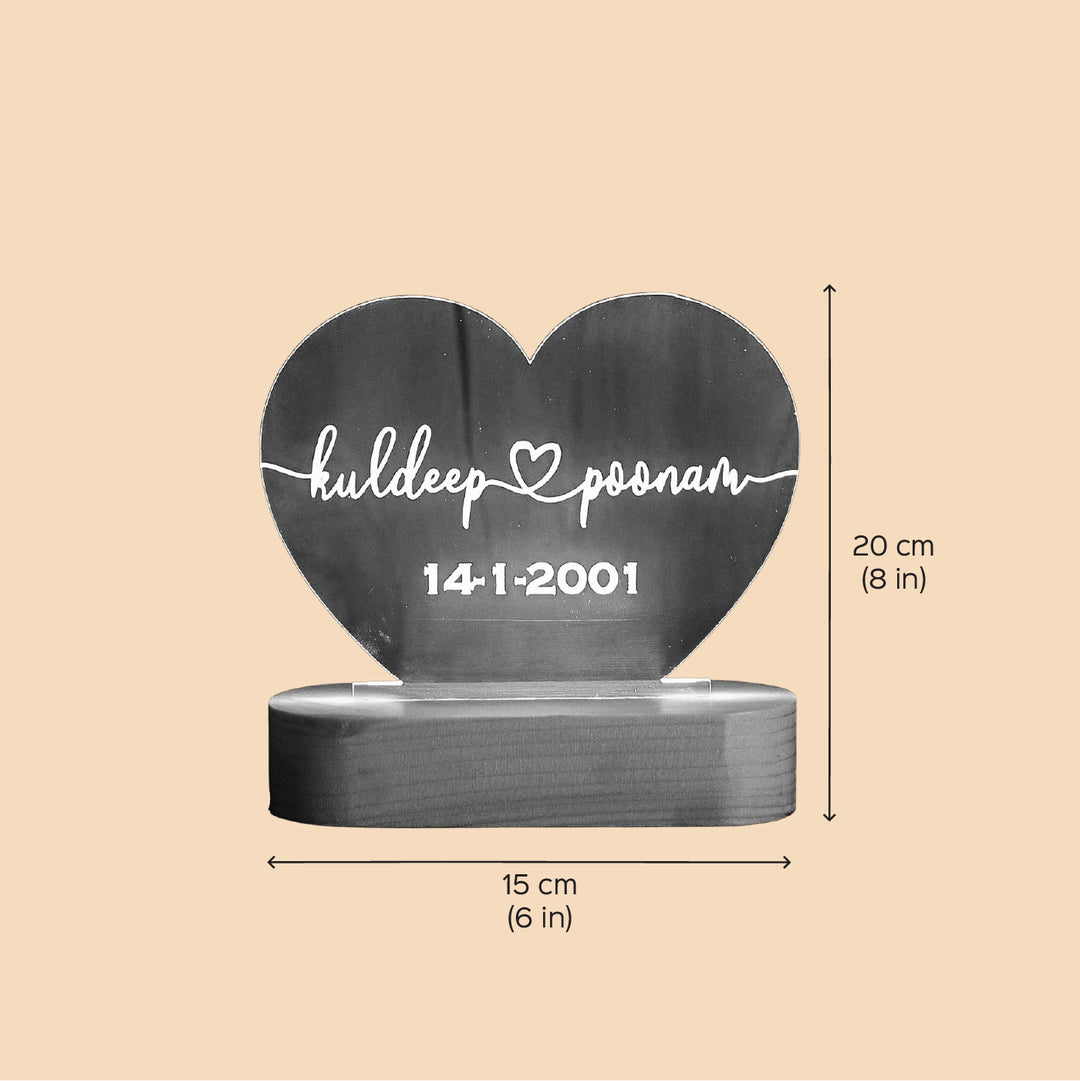 Personalized 3D Illusion Acrylic Table Lamp