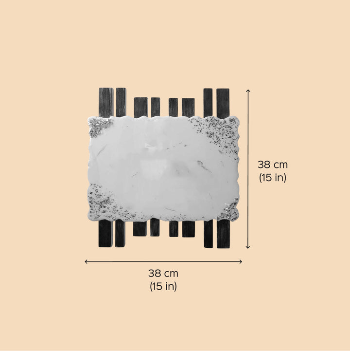 Personalized White & Gold Resin Name Plate