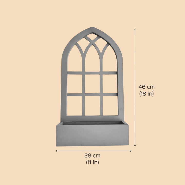 Hand-Painted Minimalist Wooden Frame With Shelf
