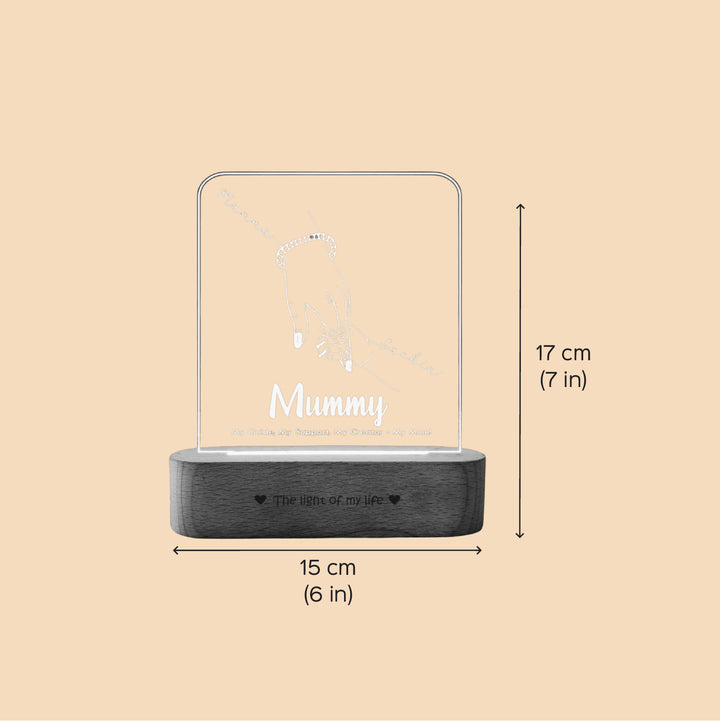 Photo Personalized "Mumma" Engraved Acrylic Lamp For Mothers