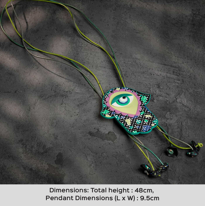 Handmade Polymer Clay The Hex Breaker Design Necklace