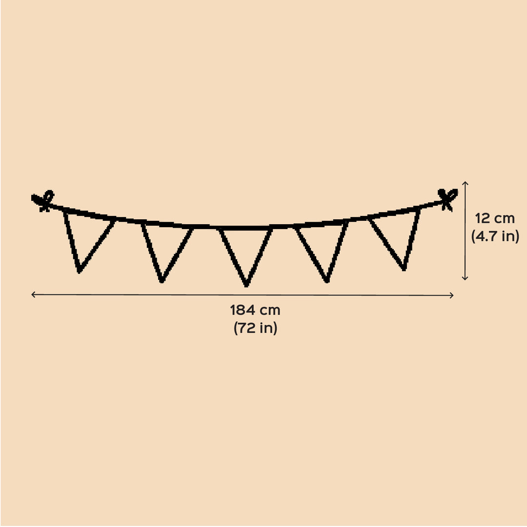 Handmade Crochet Red Heart Ful Of Love Bunting