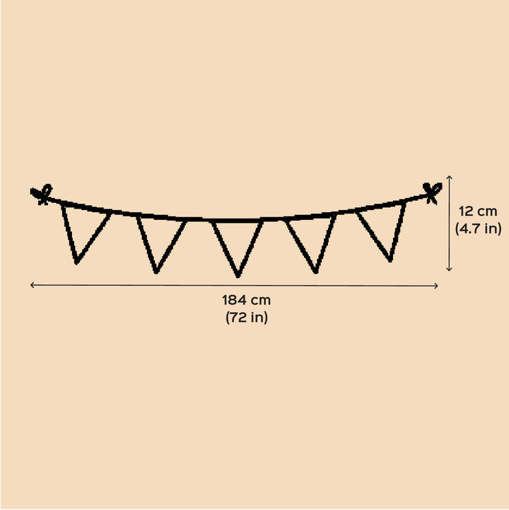 Handmade Crochet Red Heart Ful Of Love Bunting