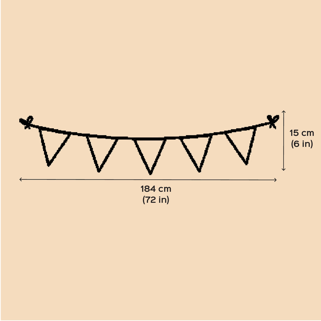 Handmade Crochet Colourful Buterflies Design Bunting