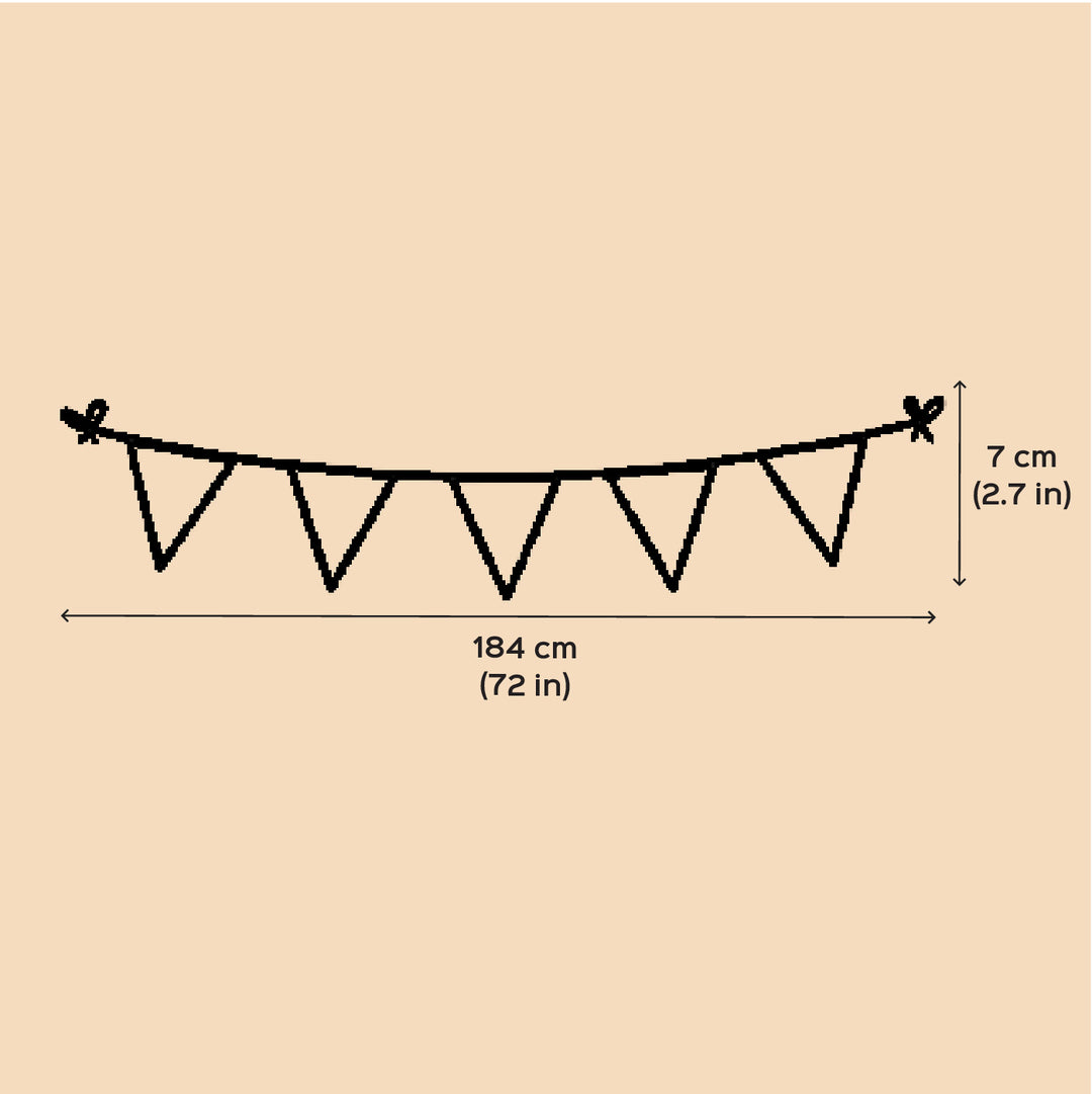 Handmade Crochet Birds Feather Design Bunting