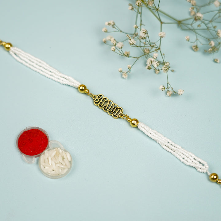 Photo Personalized Handmade Pyaari Bhabhi Theme Terracotta Mug - Rakhi Bracelet with Accessories