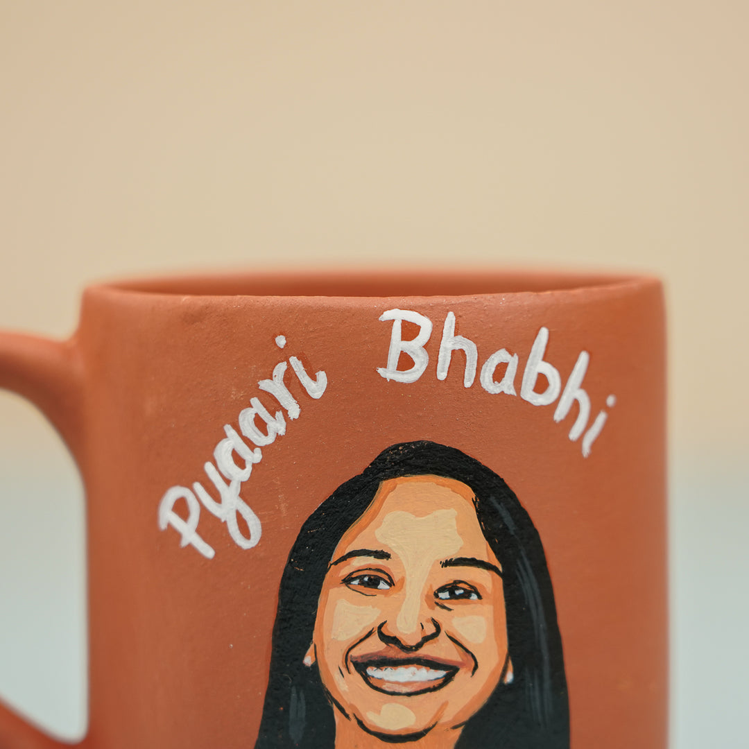 Photo Personalized Hand-Painted Terracotta Mug