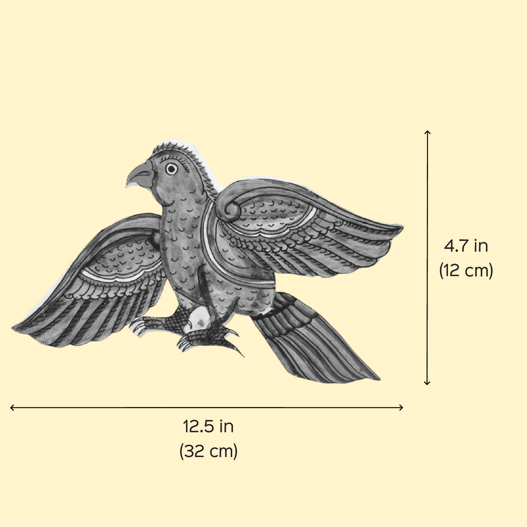 Hand-Painted Jatayu Tholu Bommalata Flip Toy