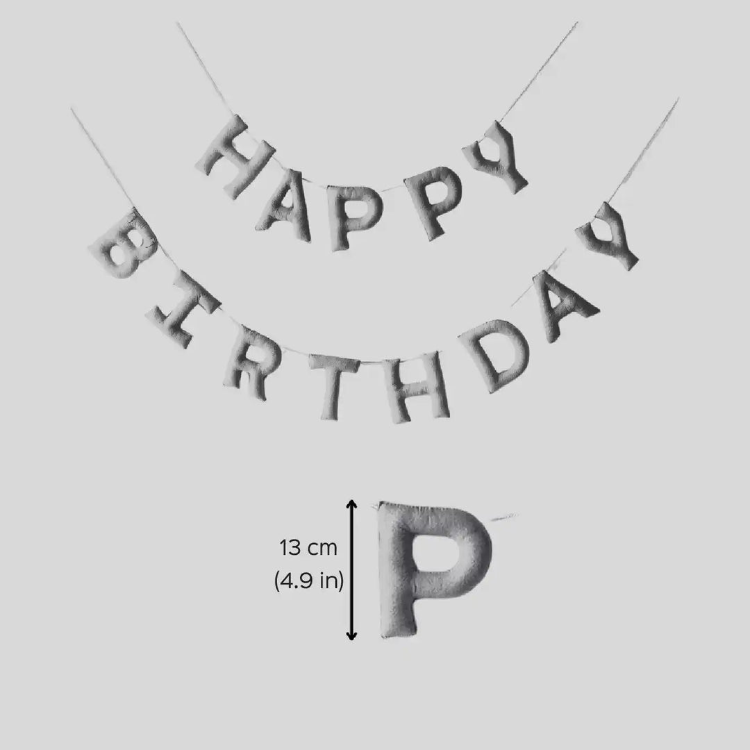 Handmade Colour Pop Design Felt Happy Birthday Banner