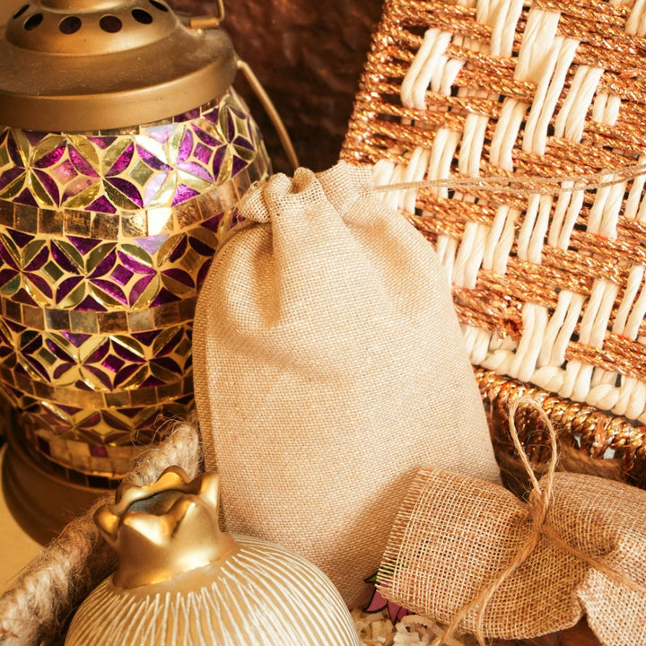 Diwali Delight Gift Hamper | Includes 1 Vase, 1 Candle, 1 Hershey's Chocolate, 2 Dry Fruit Jars, 2 Hangings, 1 Diwali Card, 1 Gift Box